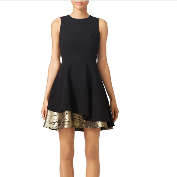 Slate & Will sz 18 W Women’s Mini Dress Elegant Black & Gold rtr - Picture 1 of 13